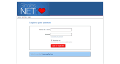 Desktop Screenshot of dating.singlesnet.co.za